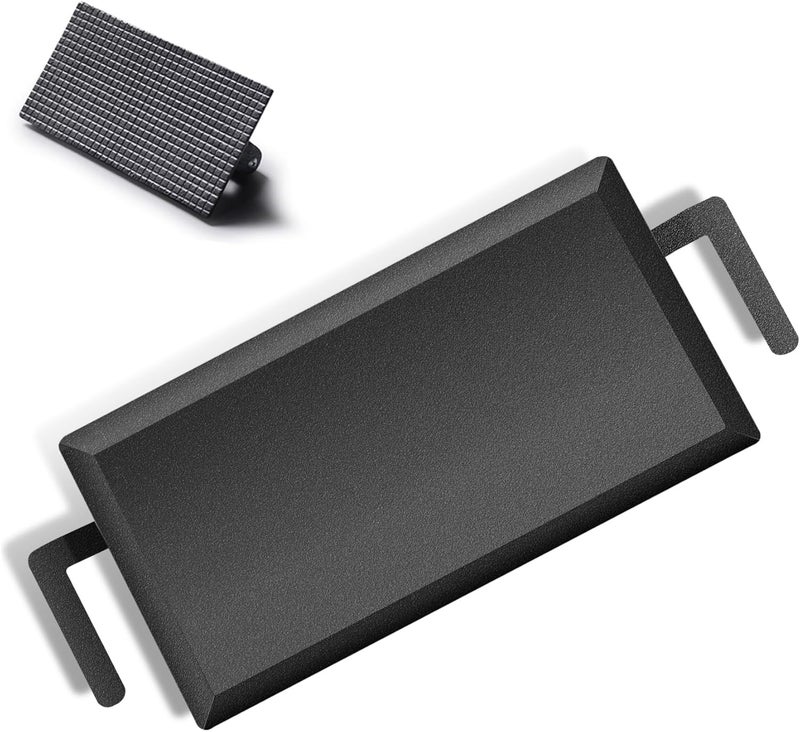 LTLUO Universal Large Carbon Steel Griddle for Outdoor Gas Grill, Induction, Gas/Electric Stove, and Oven, Double Burner Griddle Comes with Grill Press, Pre-seasoned Nitride Coating Process - Image 1